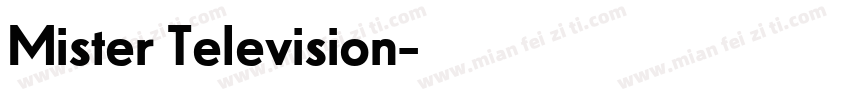 Mister Television字体转换